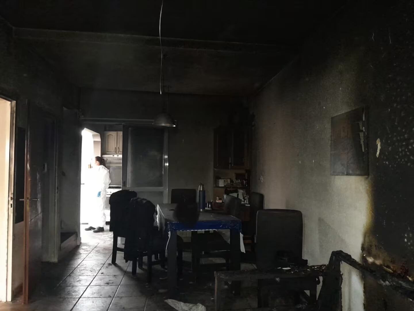 Así quedó la casa de "La Tota" Santillán tras el incendio