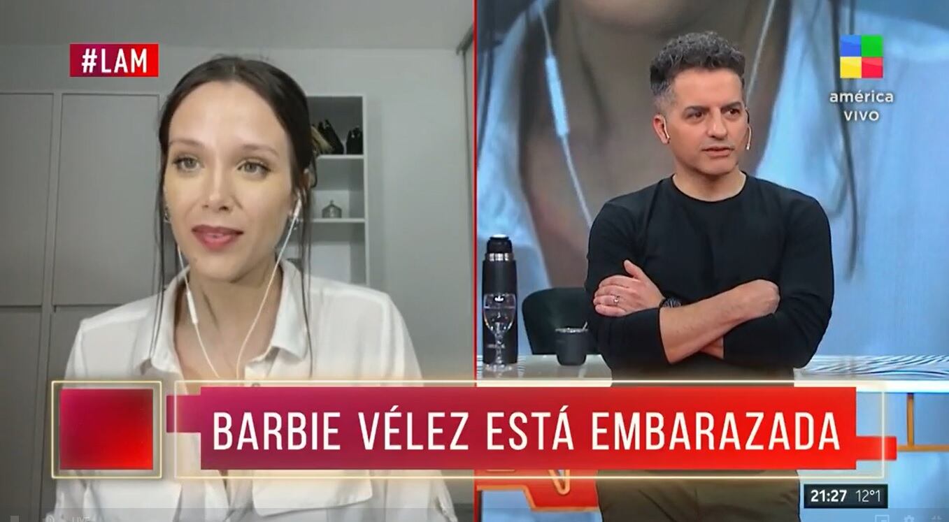 Barbie Vélez va a ser mamá y Nazarena Vélez va a ser abuela.