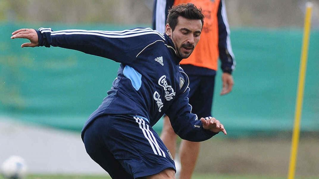 Ezequiel Lavezzi en su época como jugador de la Selección Argentina. Foto: DyN