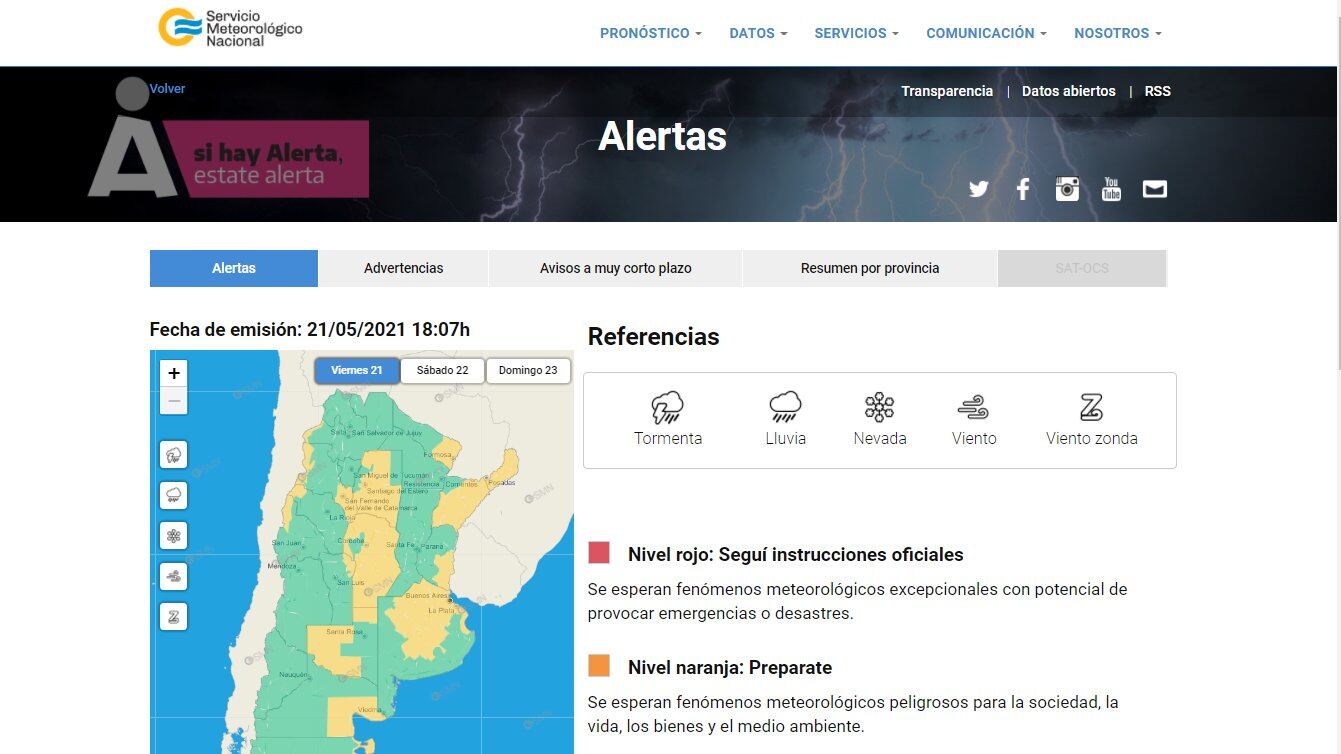 Alerta “amarillo” en Mar del Plata por fuertes vientos