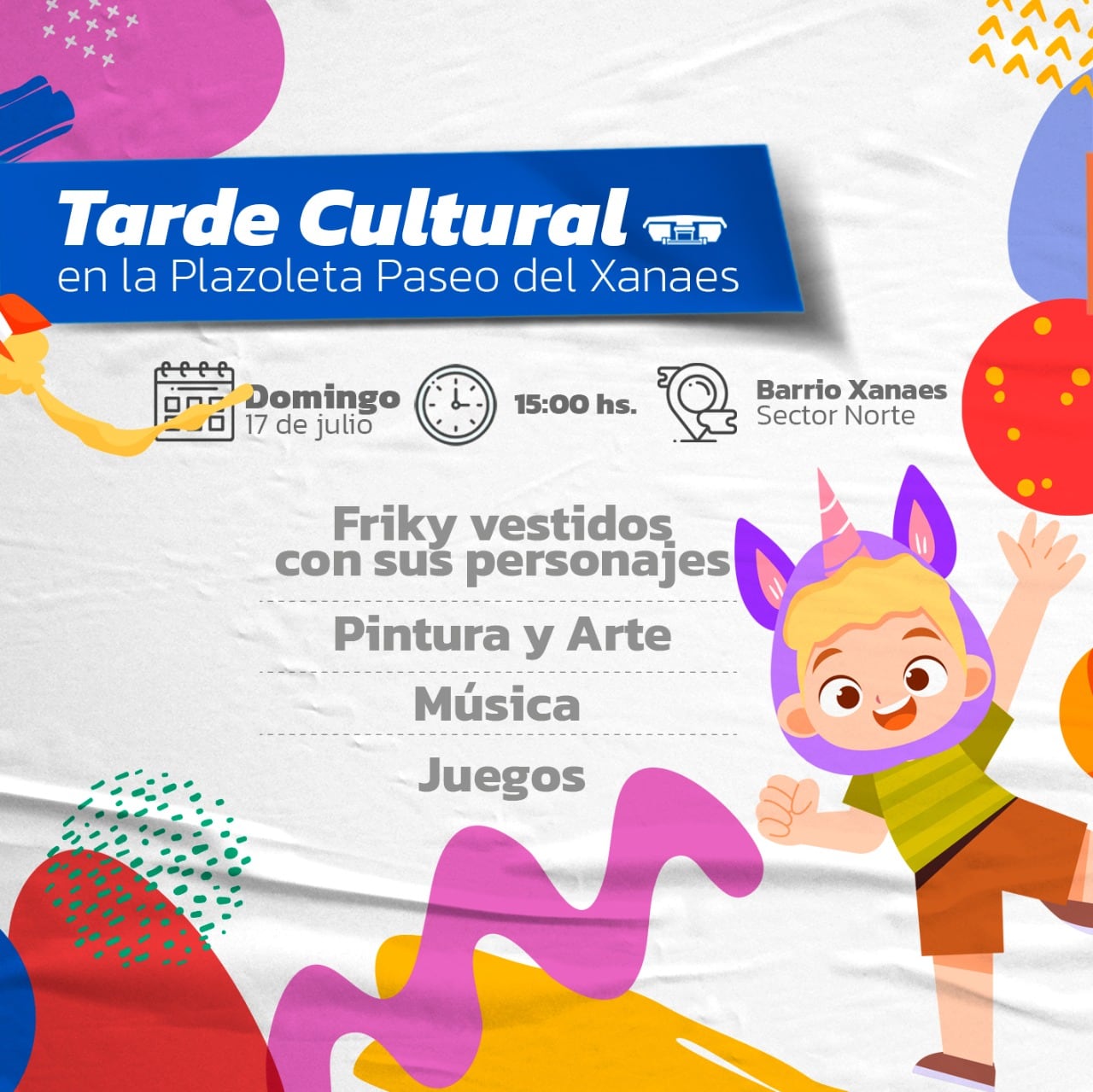 Tarde cultural en Centro Vecinal Xanaes en Arroyito