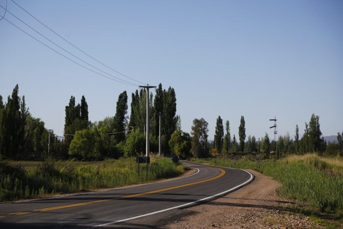 Ruta en San Rafael de Mendoza.
