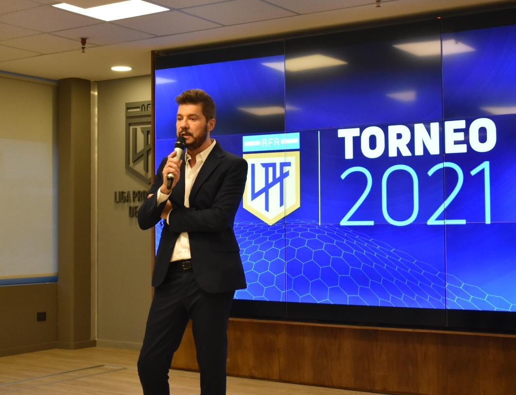 Marcelo Tinelli, presidente de la Liga Profesional