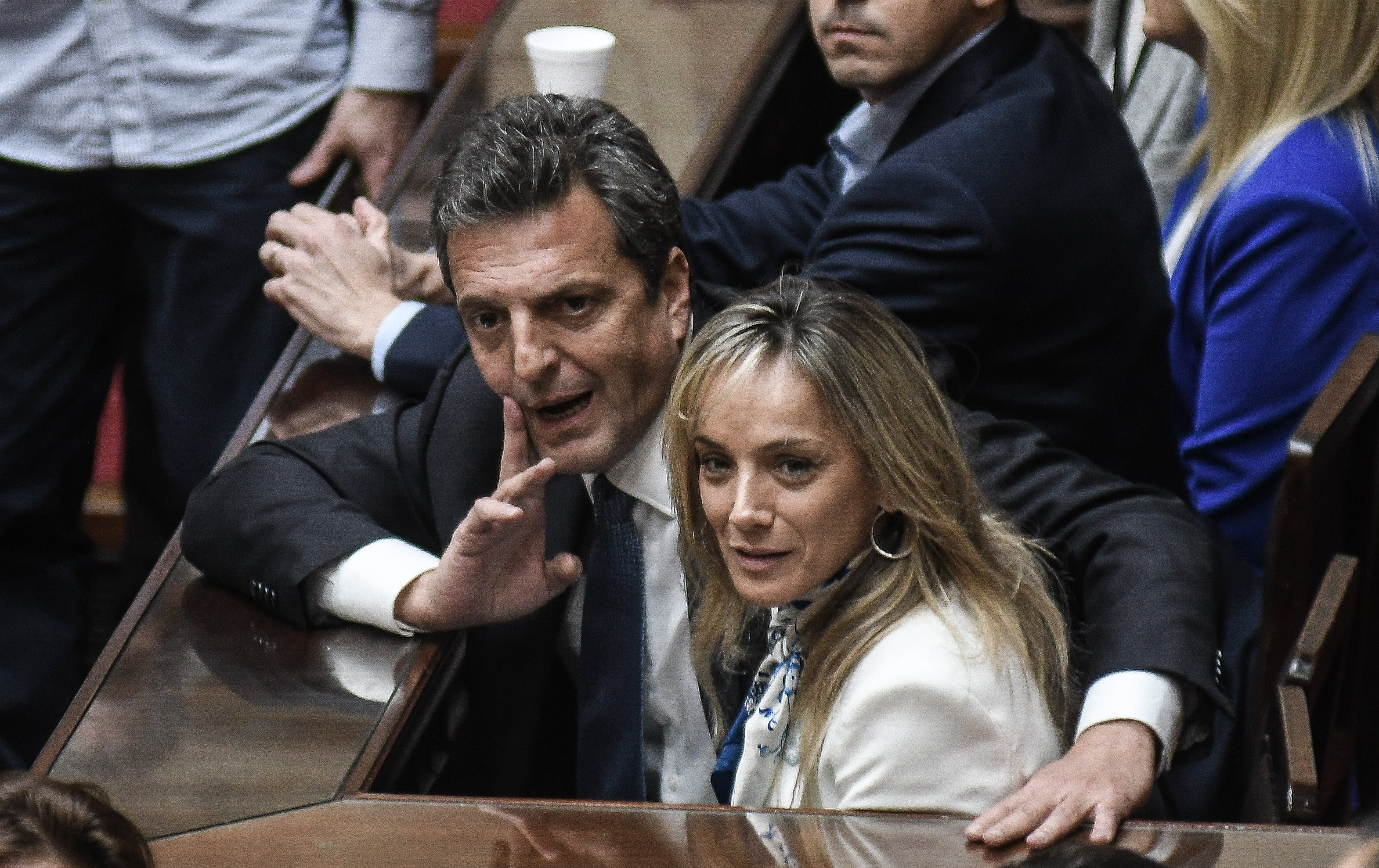 Sergio Massa junto a Malena Galmarini
Diputados
Foto Federico Lopez Claro