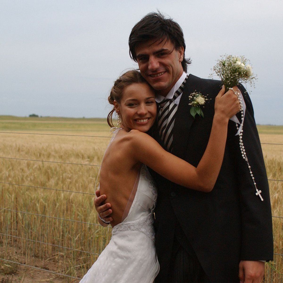 Martín Barrantes y Pampita en su casamiento