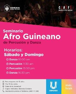 El próximo fin de semana se llevará adelante un seminario de danza y percusión