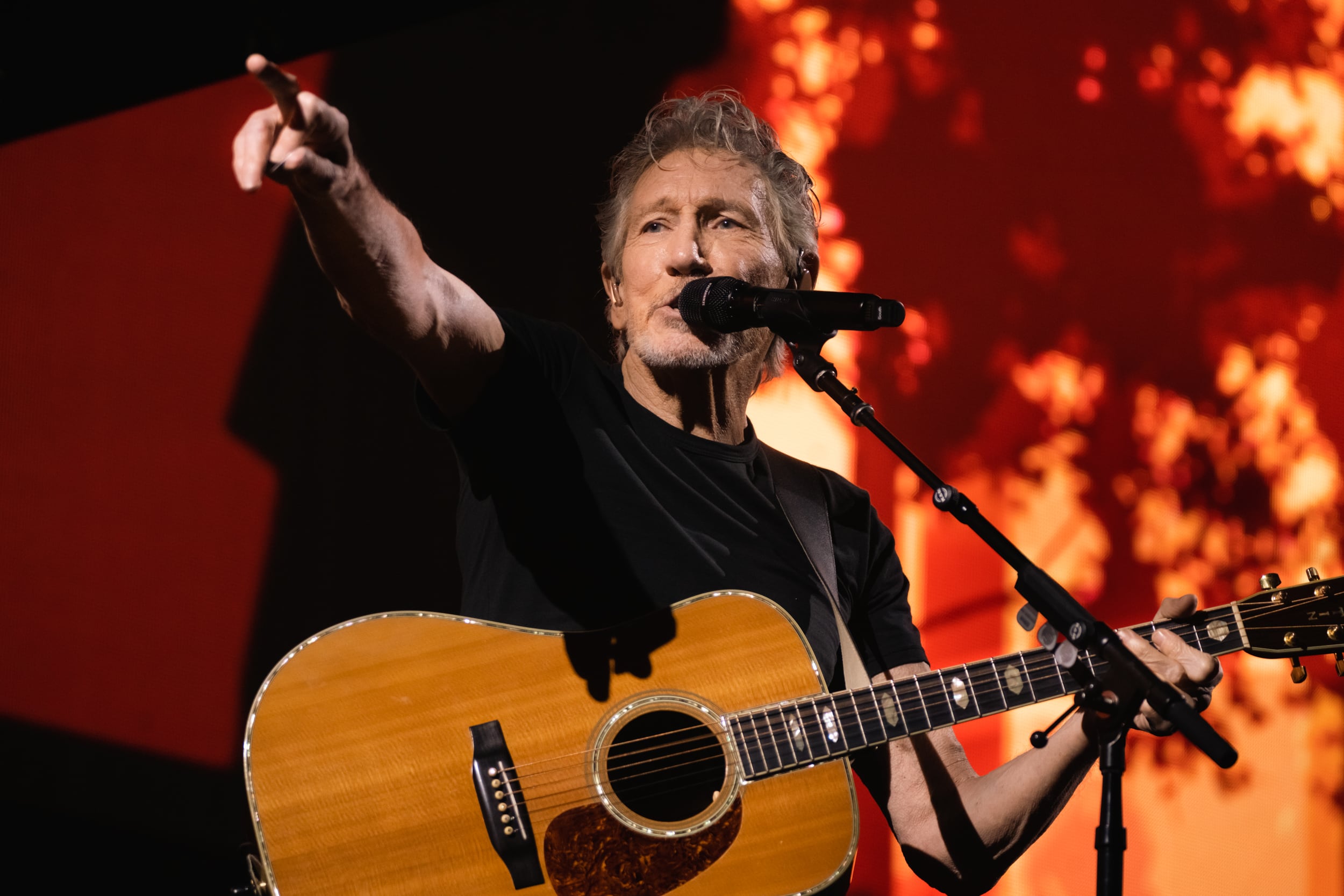 Roger Waters durante su gira "This Is Not a Drill".