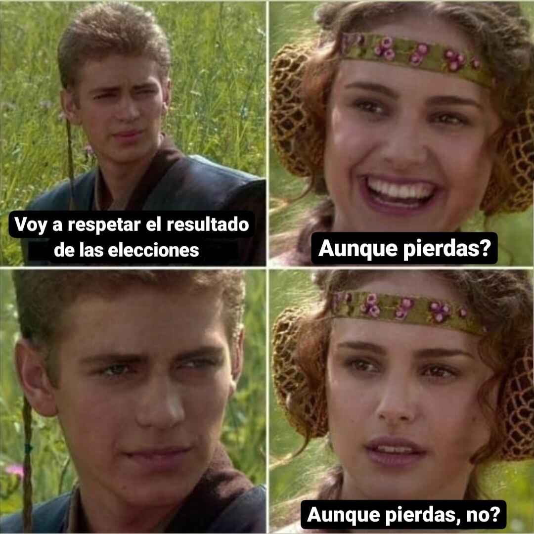 Meme de Star Wars que es tendencia en redes sociales.