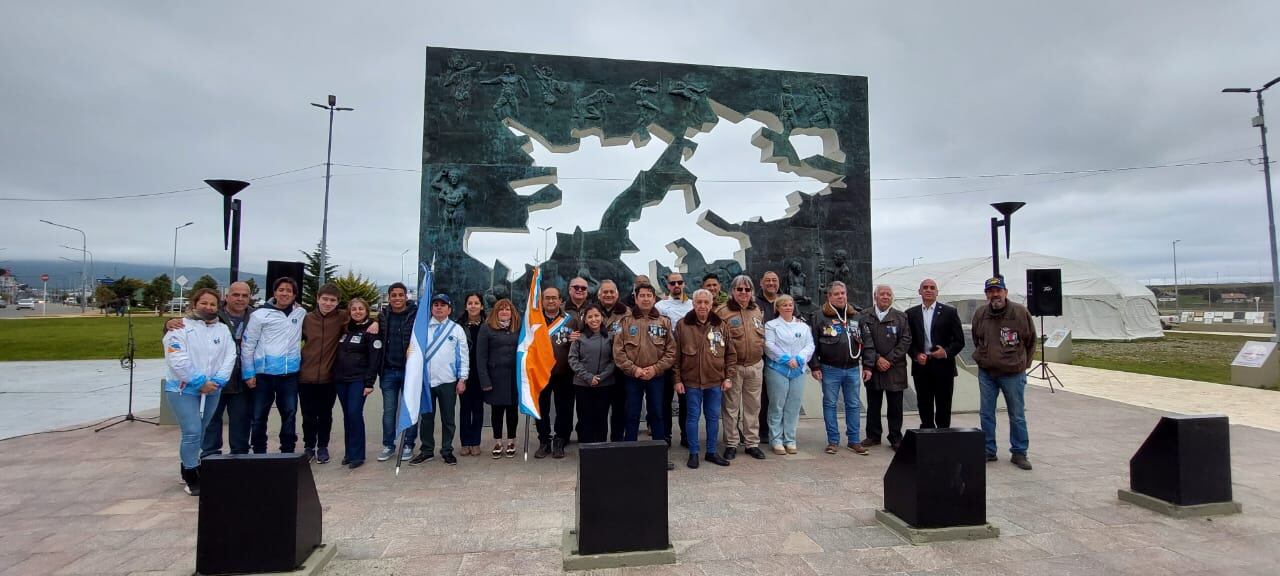 Acto por el 202 aniversario del primer izado del pabellón en las Islas Malvinas.