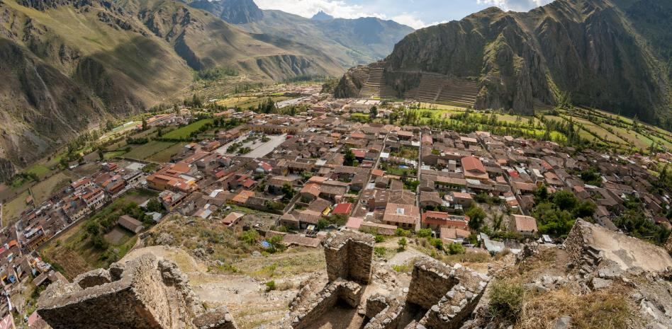 Vista general de Ollantaytambo.