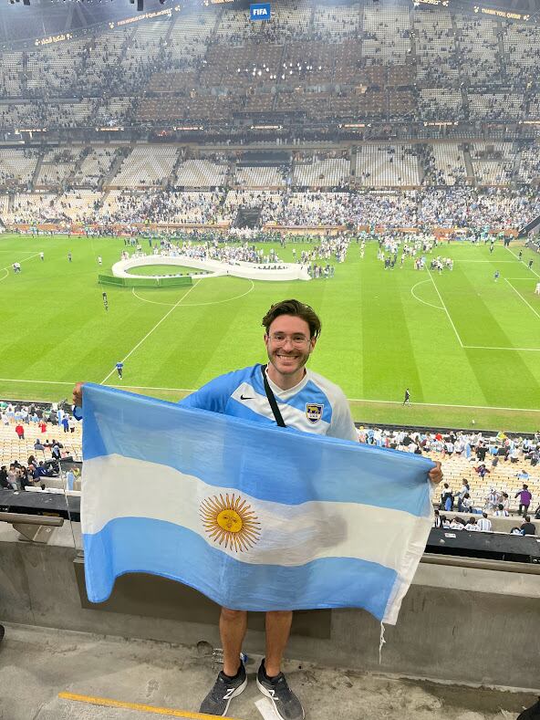 Marco Di Napoli en el estadio Lusail.