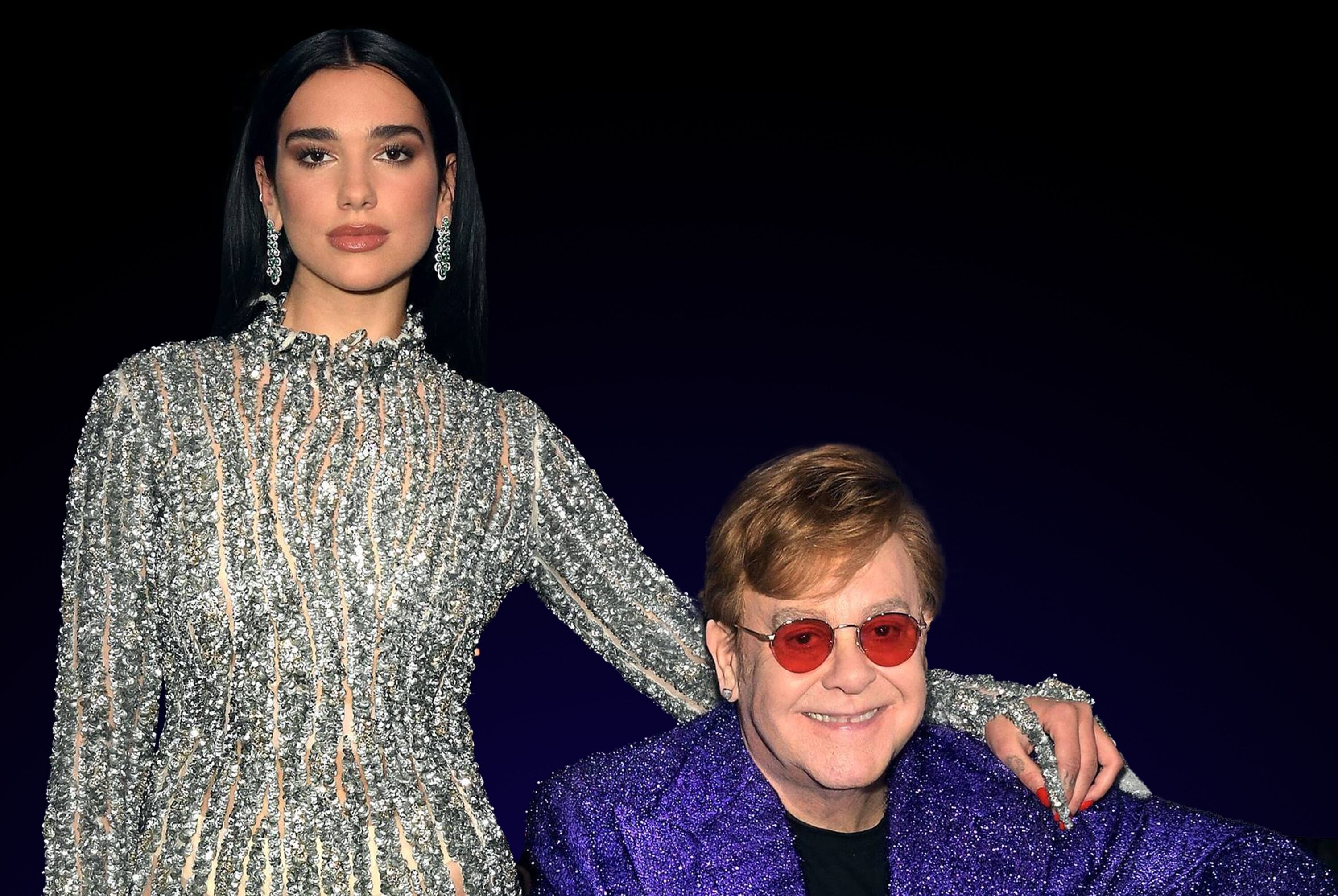 Dua Lipa y Elton John, una alianza creativa que nación durante el aislamiento. (Universal Music)