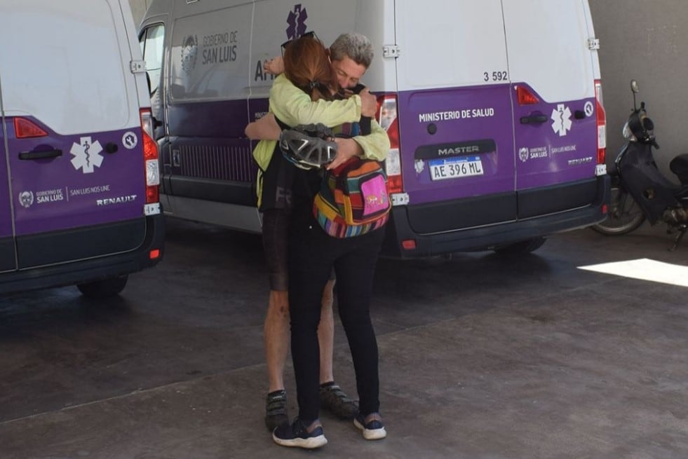 Walter Esner, ciclista cordobés que estuvo perdido 2 días en las Sierras de los Comechingones.