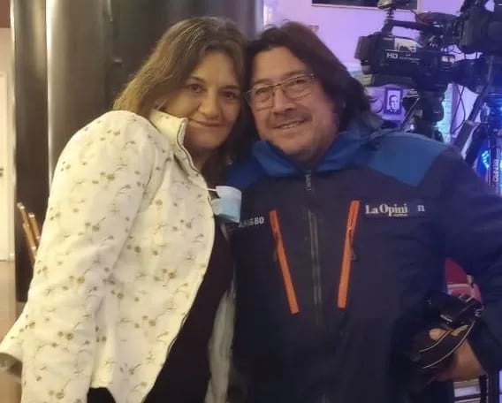 Viviana Seijas ganó el sorteo a Qatar con su foto con José 'Pato' Silva.