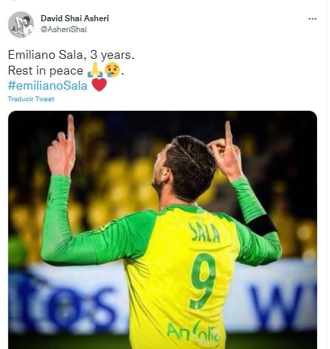 En las redes sociales se recordó a Emiliano Sala, a tres años de su muerte.