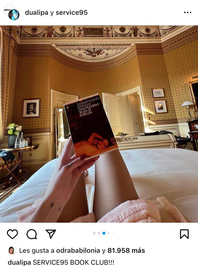 El bookclub de Dua Lipa.