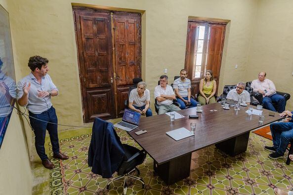 Gonzalo Coira en su presentación.