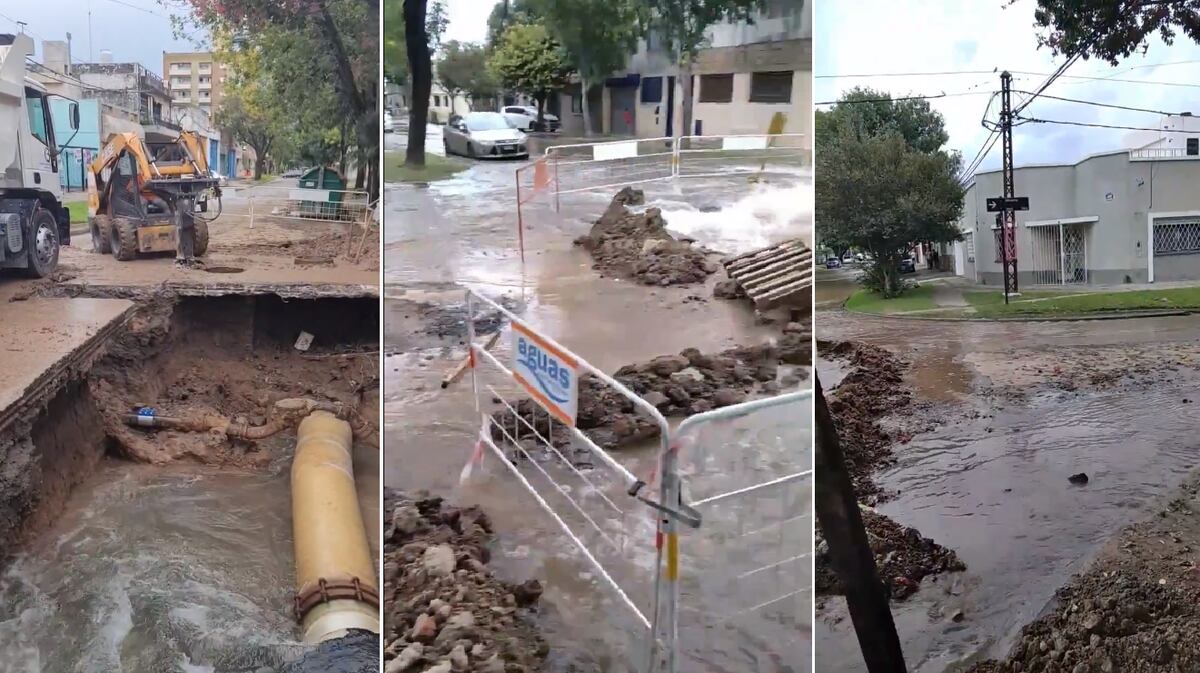 La rotura de un acueducto dejó sin agua a parte de Rosario y Villa Gobernador Gálvez