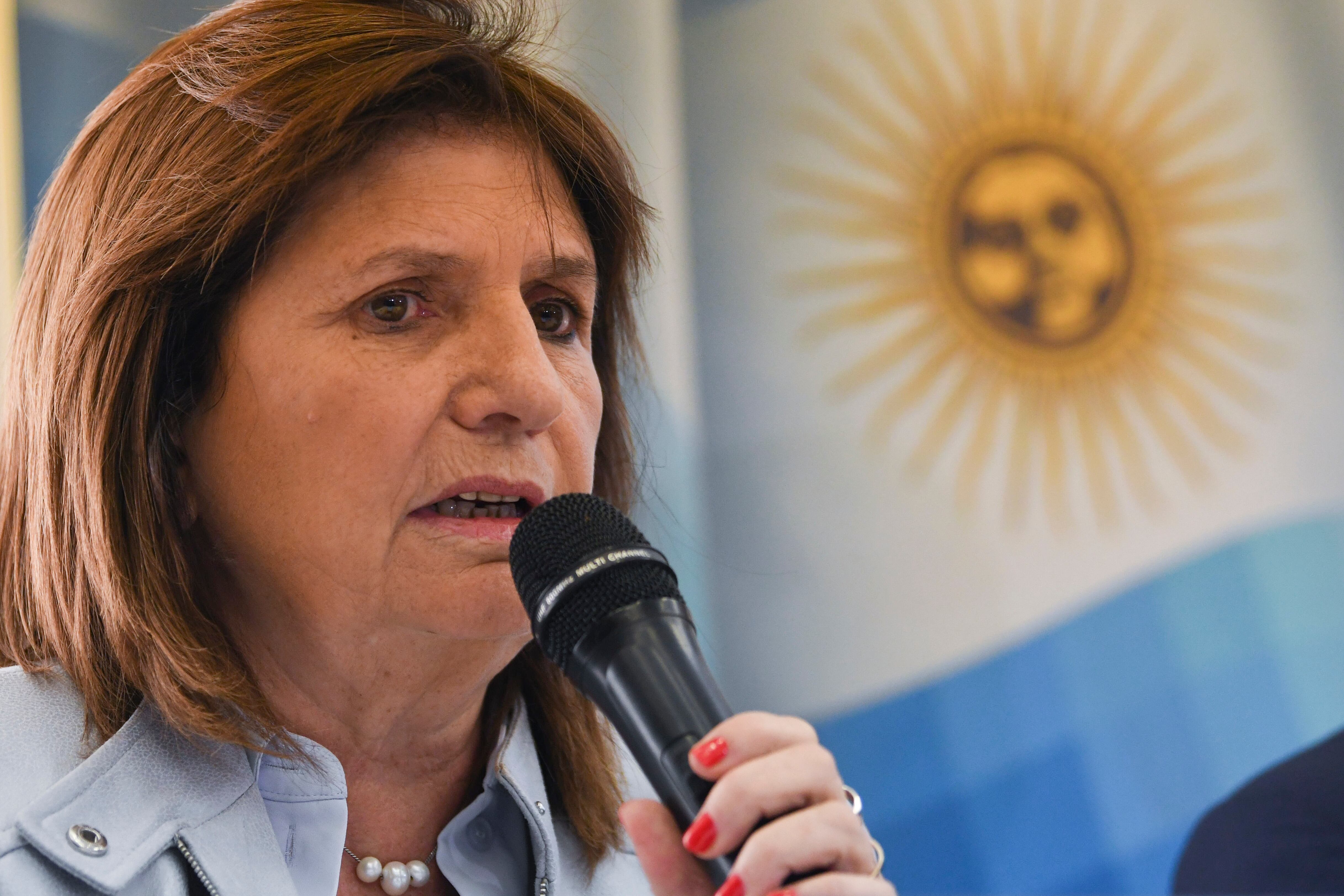 La excandidata presidencial Patricia Bullrich, que quedó tercera en las elecciones del fin de semana, da una conferencia de prensa en Buenos Aires, Argentina, el miércoles 25 de octubre de 2023. (AP Foto/Gustavo Garello)