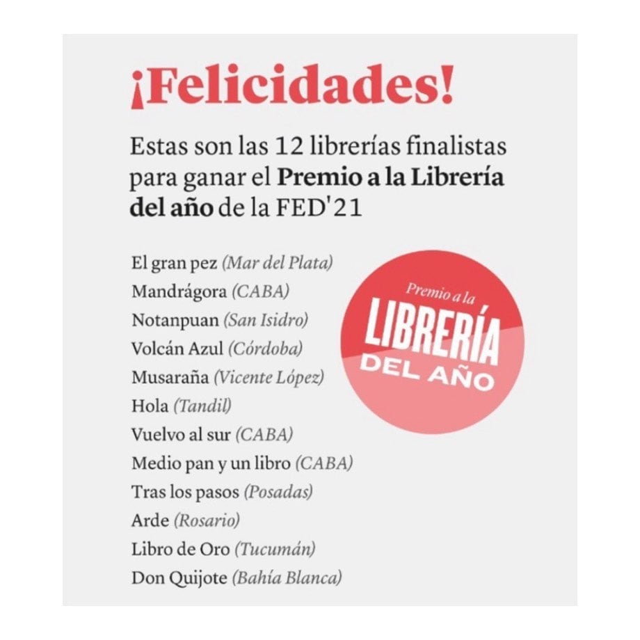 La librería HOLA participará de un concurso a nivel nacional para ser elegida la mejor del 2021