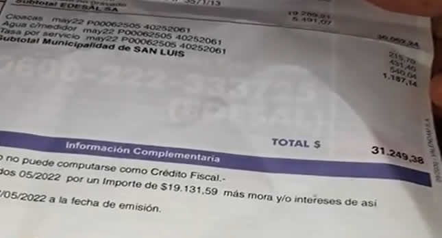 Boletas de luz de Edesal.