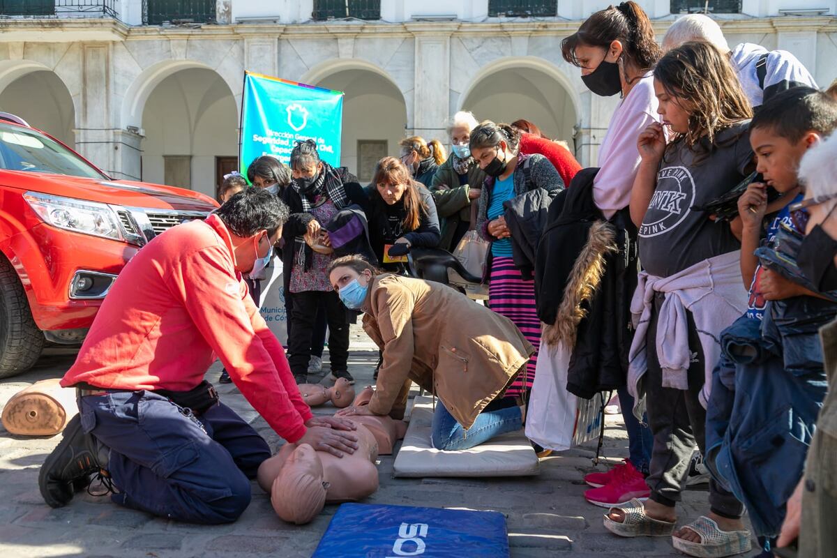 La Municipalidad de Córdoba ofrece cursos gratuitos de RCP y primeros socorros urbanos