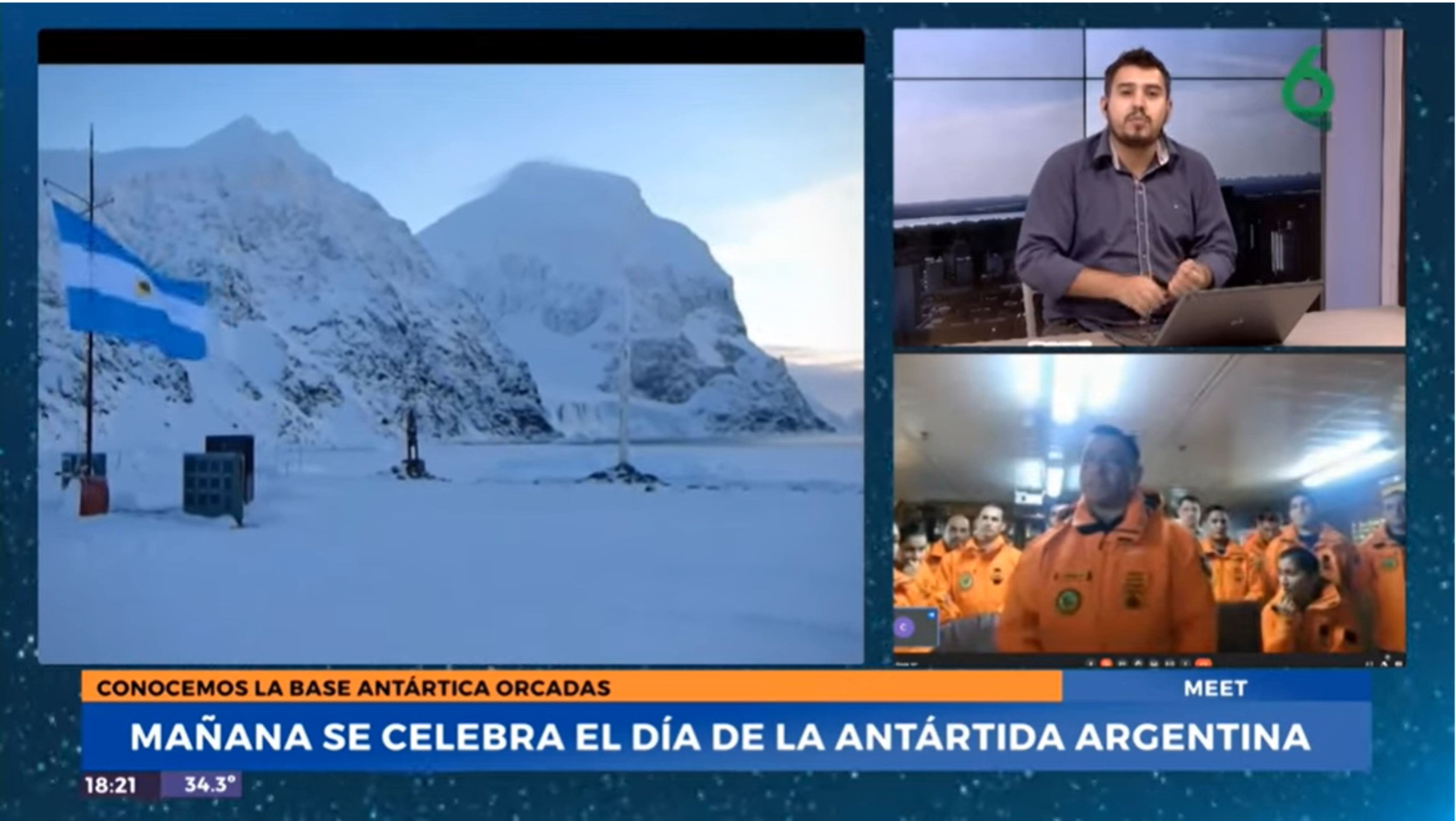 Comunicación con la Base Antártica Orcadas desde Crespo.