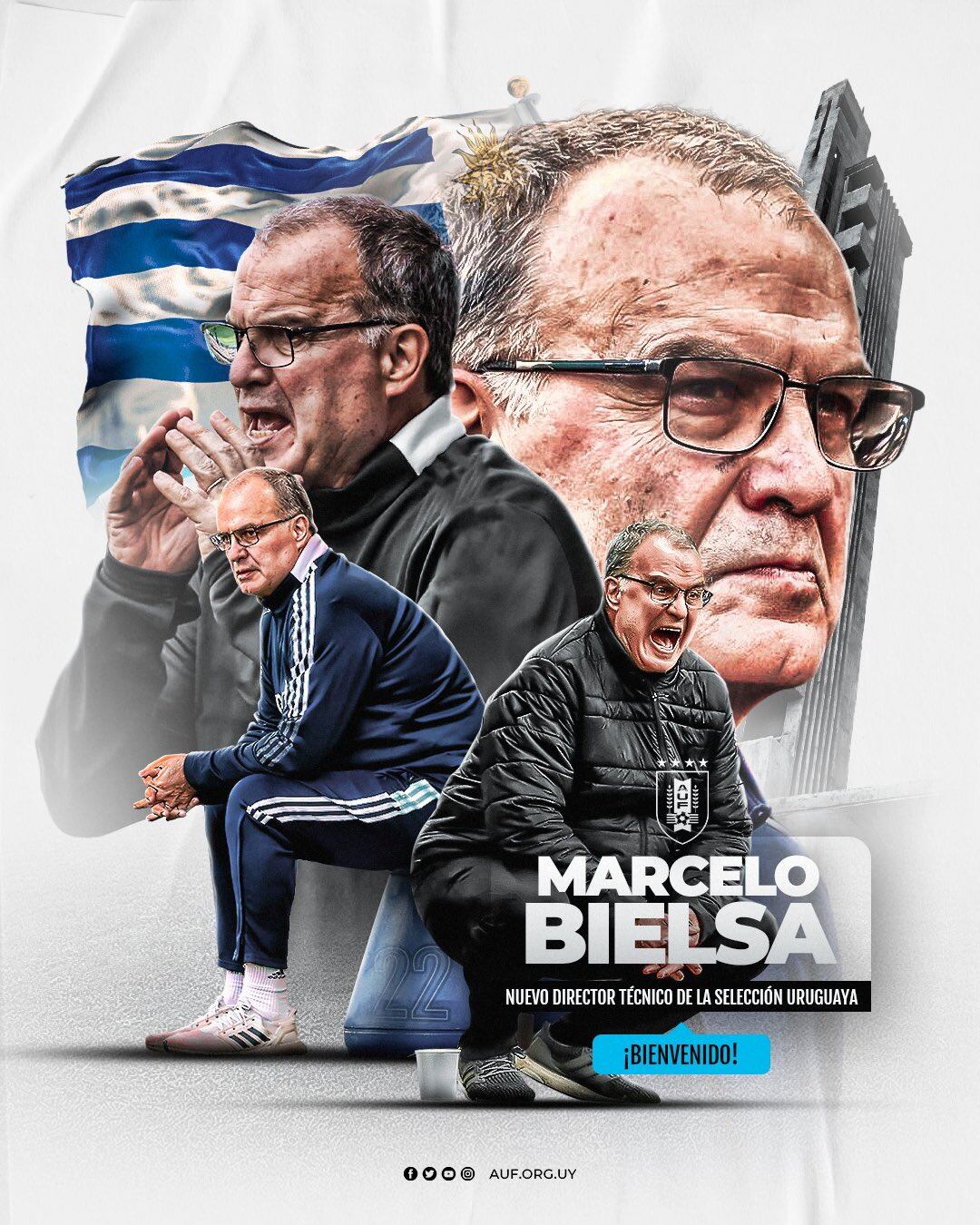 Los uruguayos confirmaron el acuerdo con Bielsa en redes sociales.