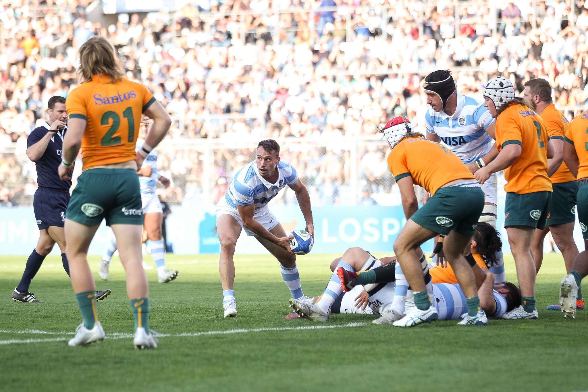 Juan Imhoff, uno de los hombres más experimentados del plantel de Los Pumas. 