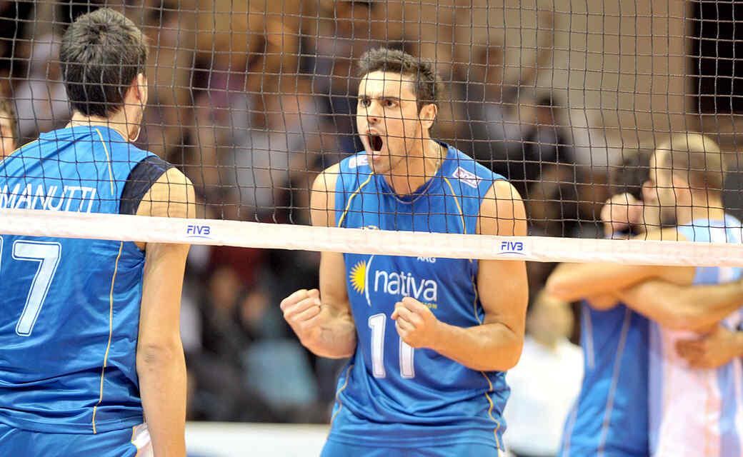 Con alma y vida: así grita el punto Sebastián Solé, titular indiscutido en Argentina (Foto: FIVB)