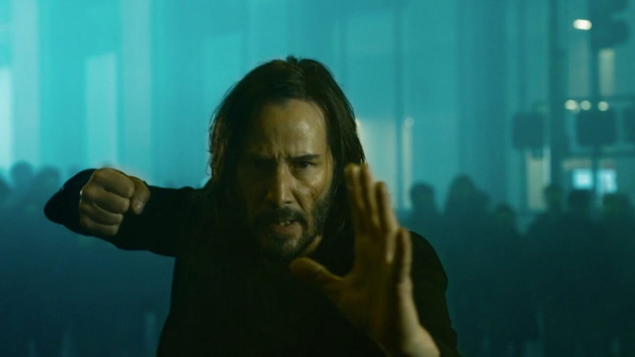 Keanu Reeves, en plena acción. 