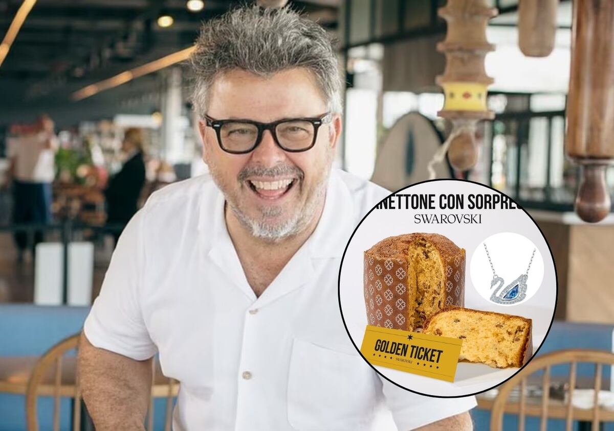 Cuánto cuesta el Pan dulce de Donato De Santis en el que puede venir una joya de Swarovski para Navidad