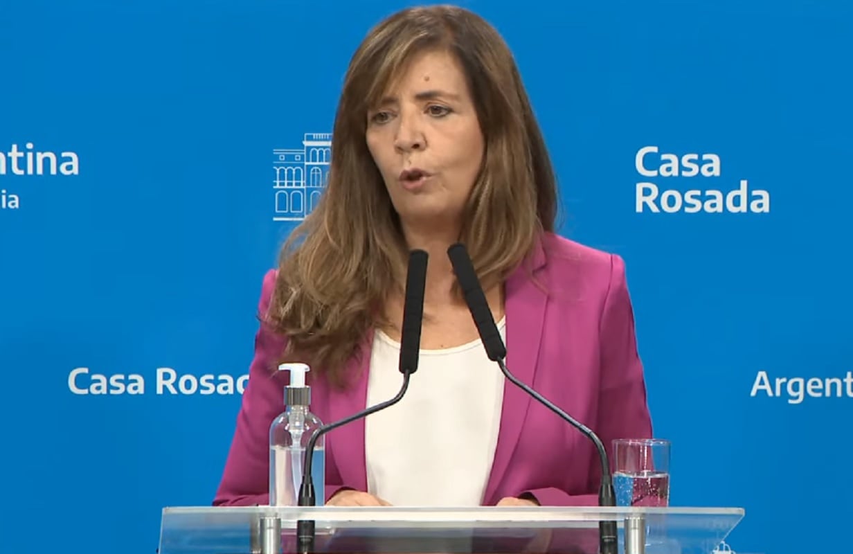 En su rueda de prensa habitual de los jueves, Gabriela Cerruti se refirió a la idea del Gobierno de crear esta Empresa Nacional de Alimentos.