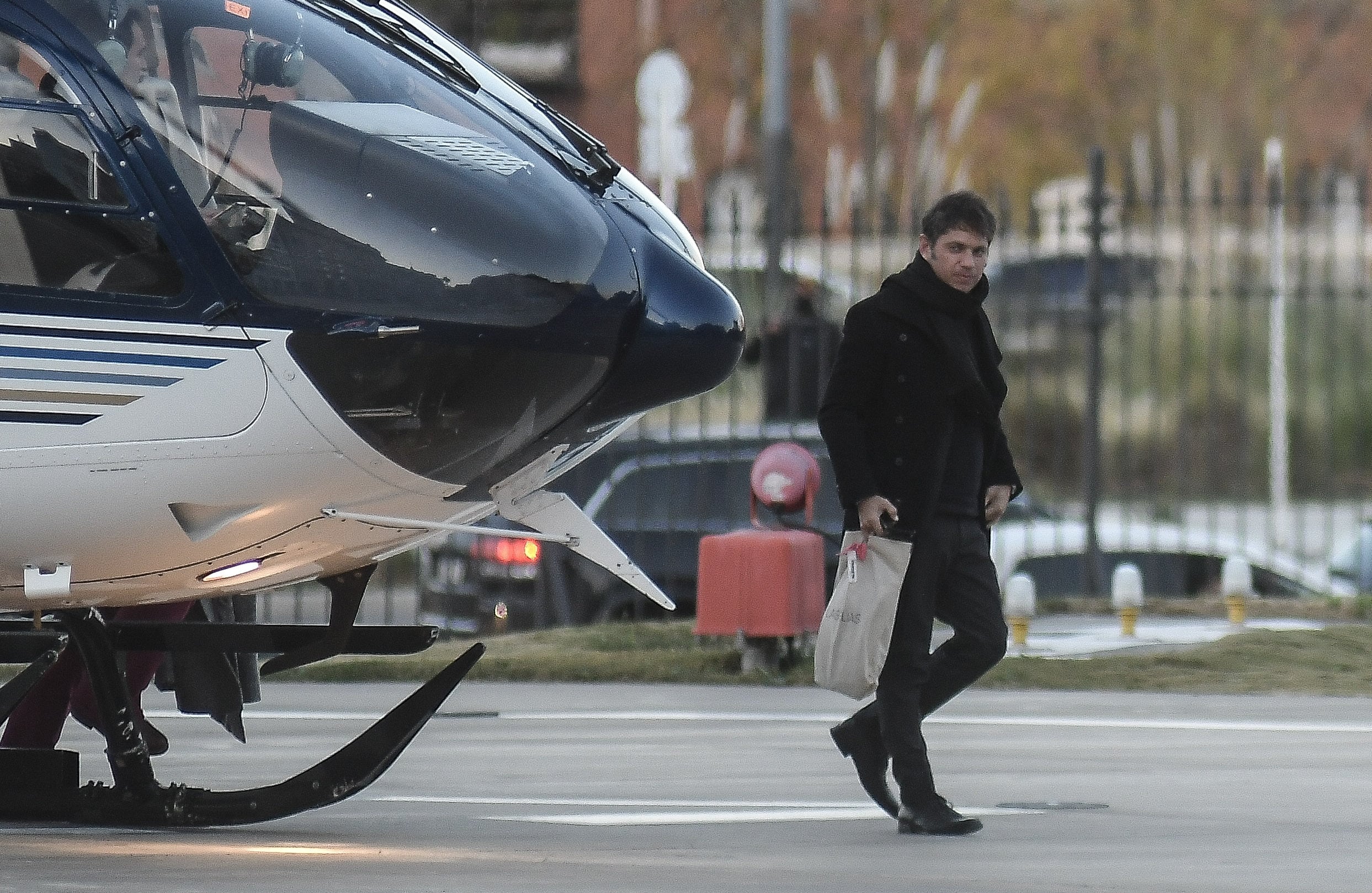 Axel Kicillof habló tras la reunión en Casa Rosada. Foto: Federico López Claro.