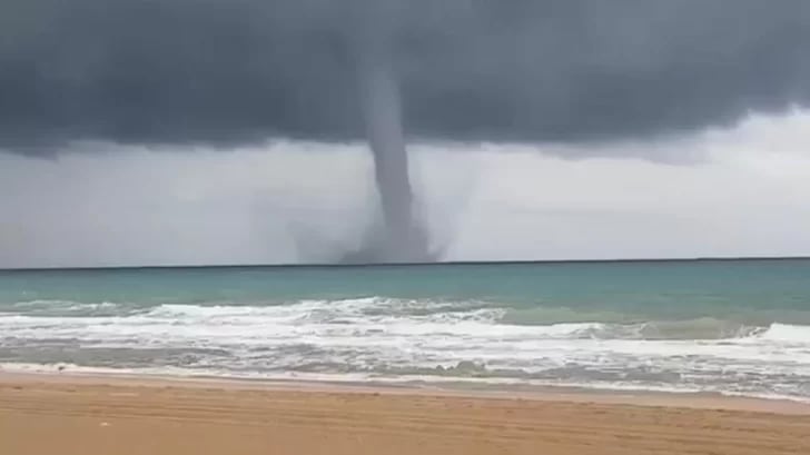 La tromba marina en Necochea.