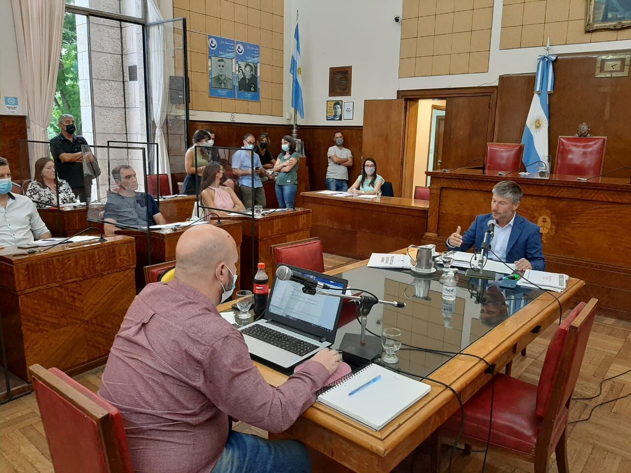 El secretario de Gobierno de General Pueyrredón participó de la reunión en el recinto del HCD.