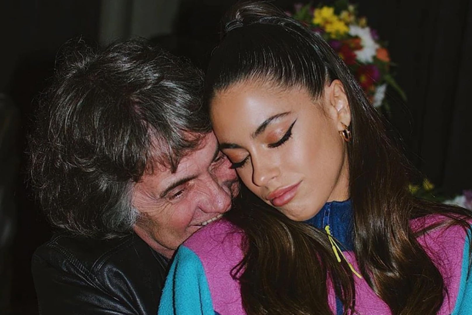 Tini y su papá estuvieron juntos en los premios Gardel. (Foto web).