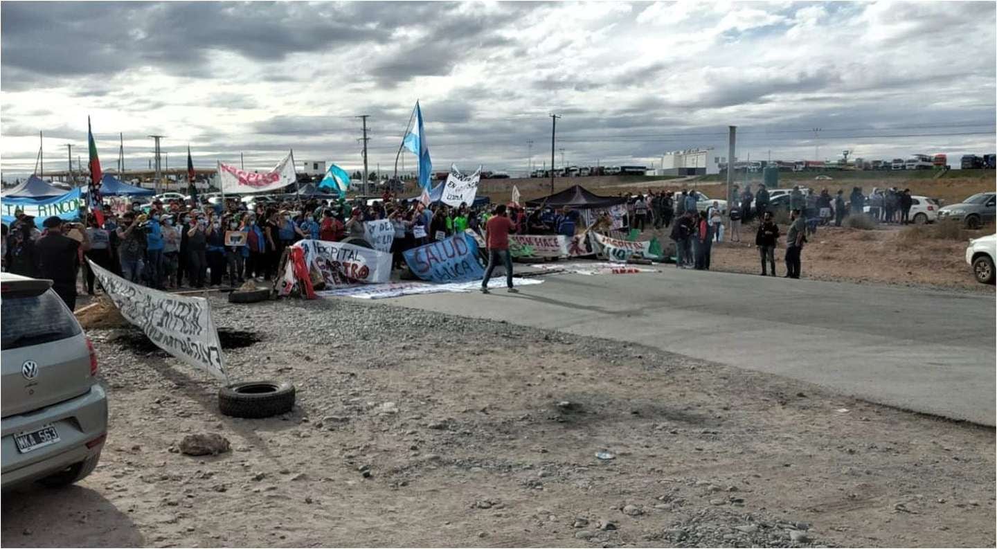 El reclamo de los trabajadores se centra en Añelo (Foto: Twitter)