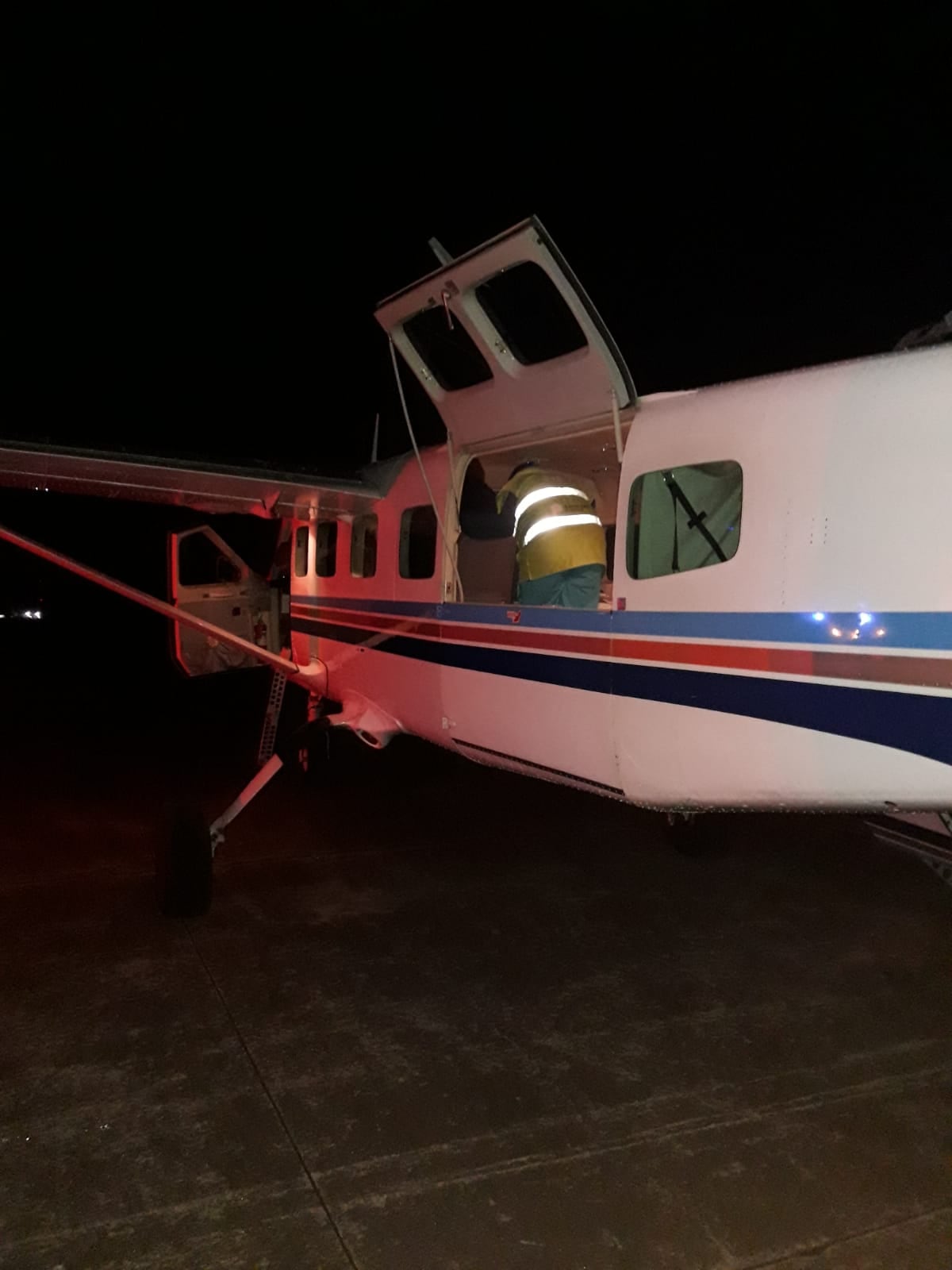 Vuelo sanitario desde Tres Arroyos hacia el Hospital El Cruce