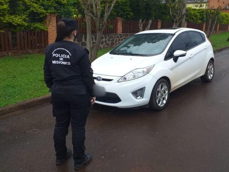 Hallaron un auto con pedido de secuestro bonaerense en Puerto Rico.