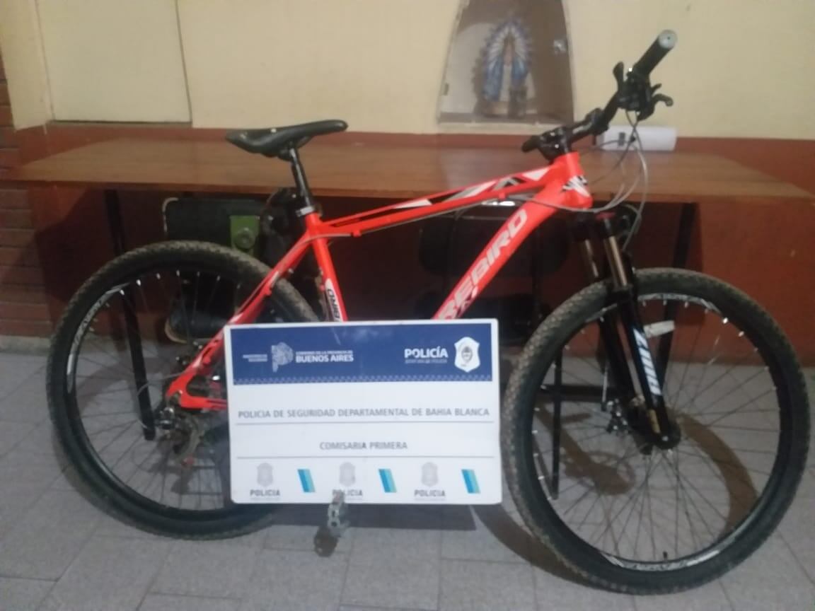 Robó una bicicleta y quedó detenido