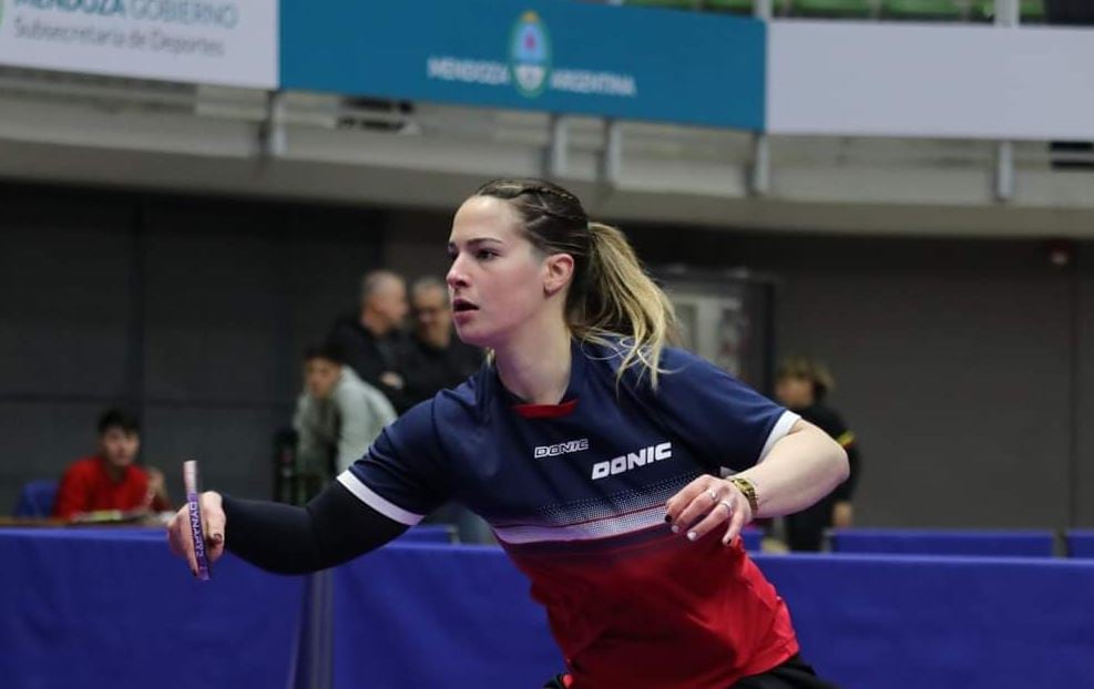 Candela Molero, talentos mendocinos de Selección, en el Campeonato Argentino en el Arena Aconcagua.