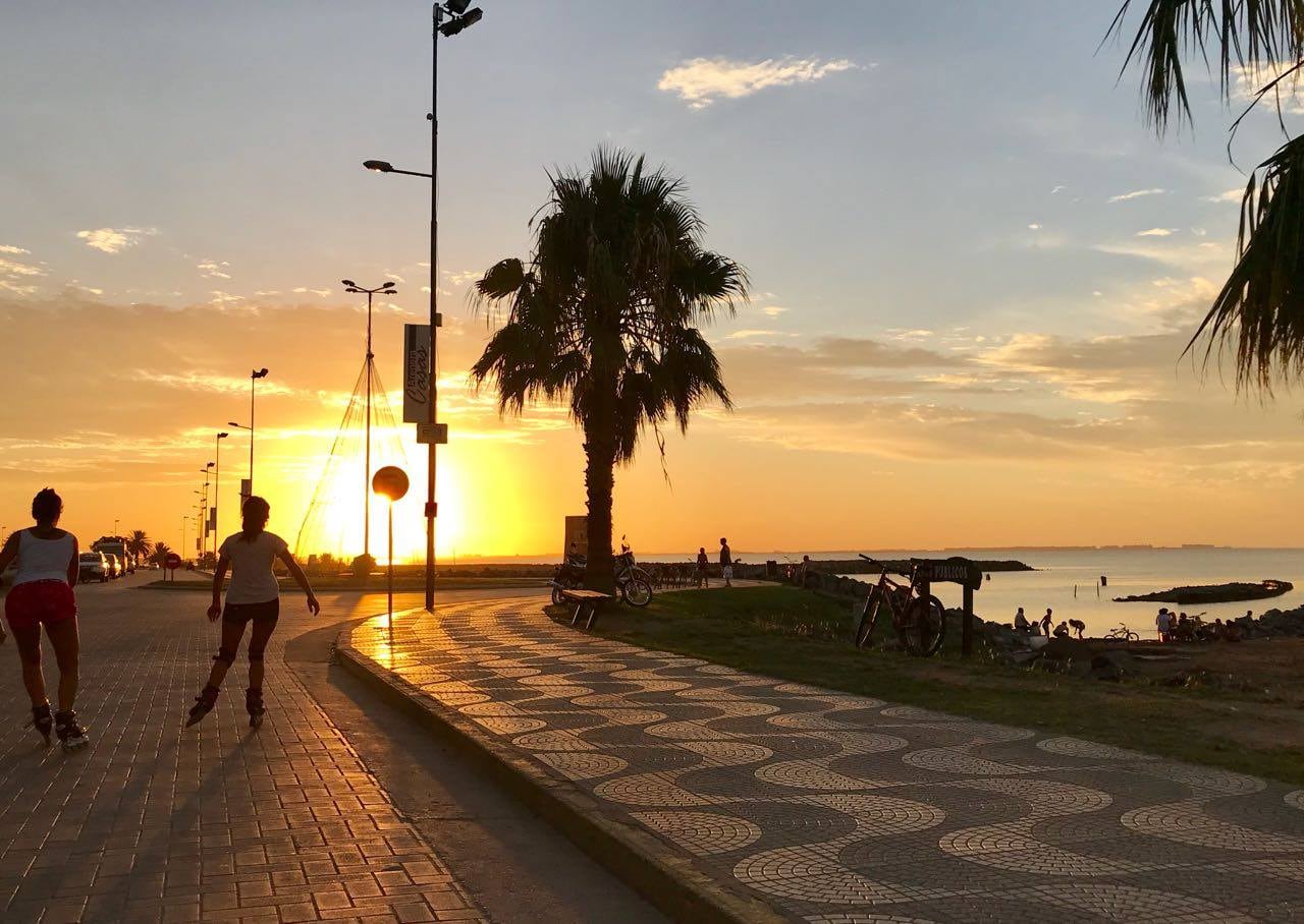 Los atardeceres sobre el "Mar cordobés" son maravillosos.