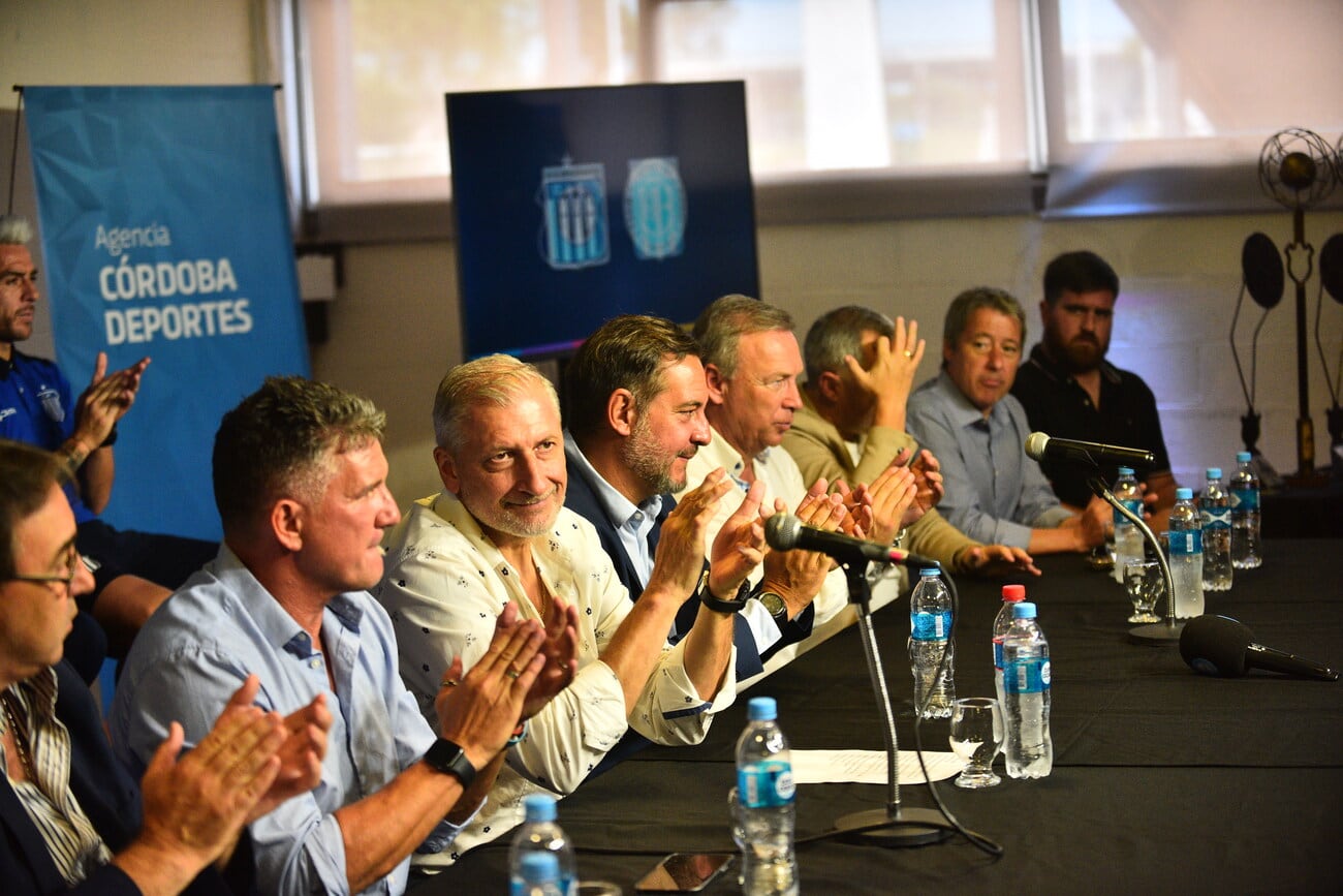 Con Héctor Campana, presidente de la Agencia Córdoba Deportes, el sorteo determinó que Belgrano sea local en el clásico.