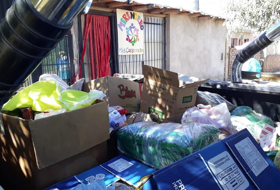 Safari Solidario entregó mercadería en el Merendero Mis Corazoncitos.