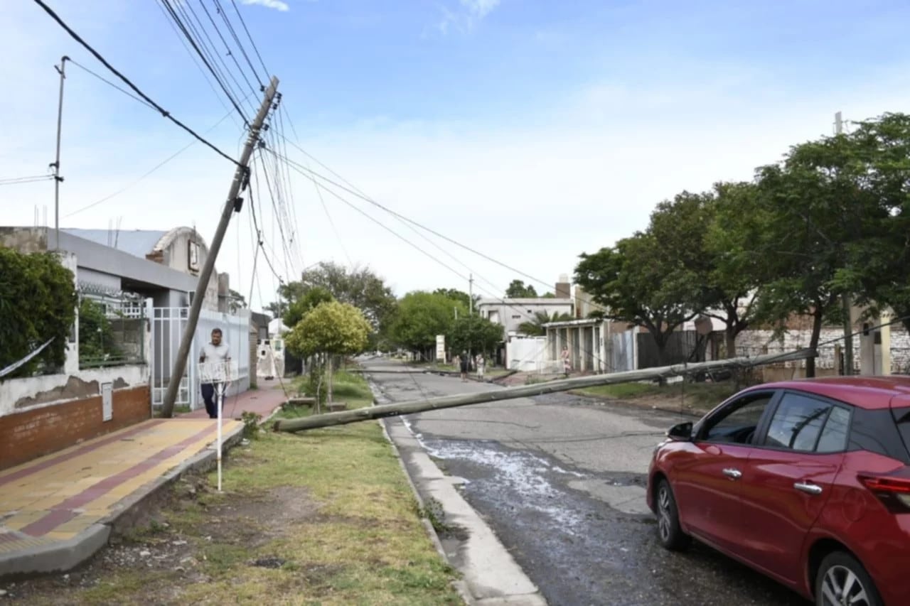 Destrozos que dejó la tormenta en San Luis