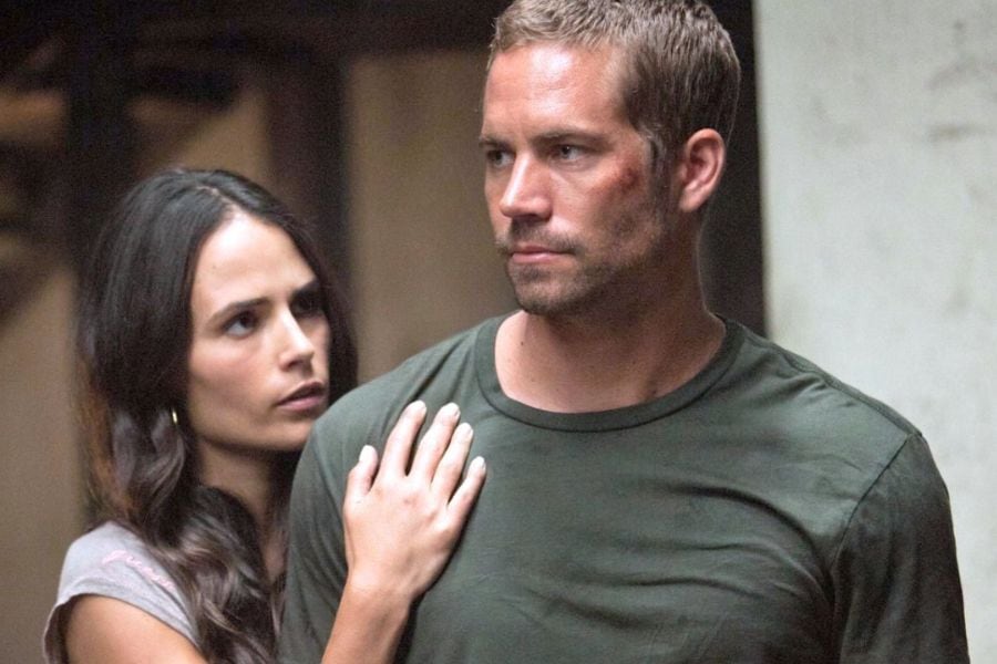 Jordana Brewster y Paul Walker en "Rápido y Furioso".