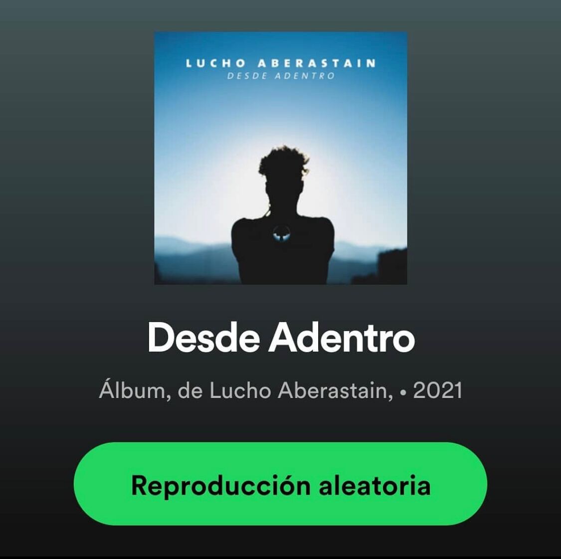 El último disco de Lucho se puede disfrutar desde Spotify.