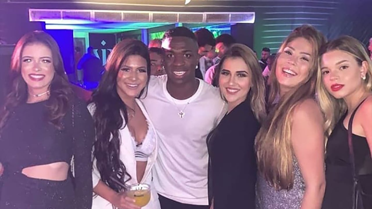 Vinicius Jr y un largo historial de fiestas