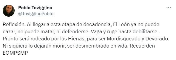 Otro mensaje en clave de amenaza por parte de Pablo Toviggino, hombre fuerte en AFA. ¿Contra Belgrano?